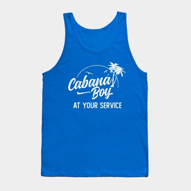 Cabana Boy At Your Service Island Get Away Vacation Tank Top by DetourShirts